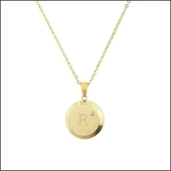 Initiaal Ketting Letter- Chirurgisch Staal - bestellen? Aramat Jewels