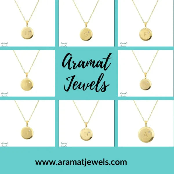 Initiaal Ketting Letter- Chirurgisch Staal - bestellen? Aramat Jewels