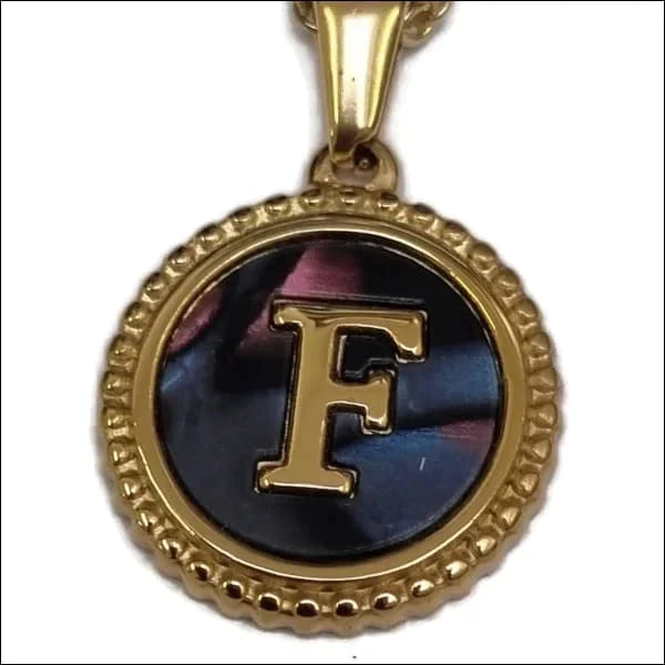 Halskettingen | Initiaal Ketting-letter- Chirurgisch Staal -