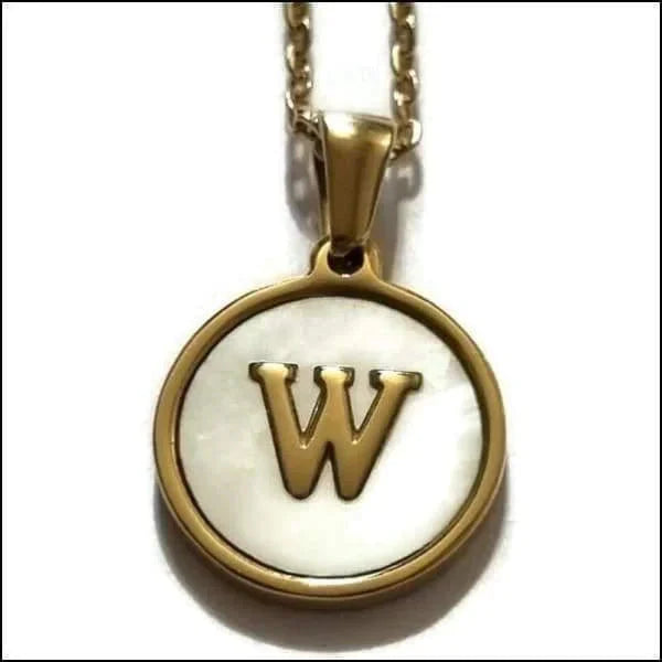 Initiaal Ketting Letter- Wit-schelp - Goudkleurig-45cm W 1.5mm 45cm 8720157036555 alles anker Aramat Jewels B C chirurgisch staal D dames E G goudkleurig H halskettingen hang1214-XP68093 I J K Ketting met hanger Ketting met initiaal L let-C letter Letterhanger Letterketting Meerdere Varianten Met_hanger N Natuursteen O P Paarlemoer Parelmoer PVD R rond S Schakelketting schelp Schelpenketting Staal Statement ketting T uniseks unisex V Volwassenen W wit Y Z