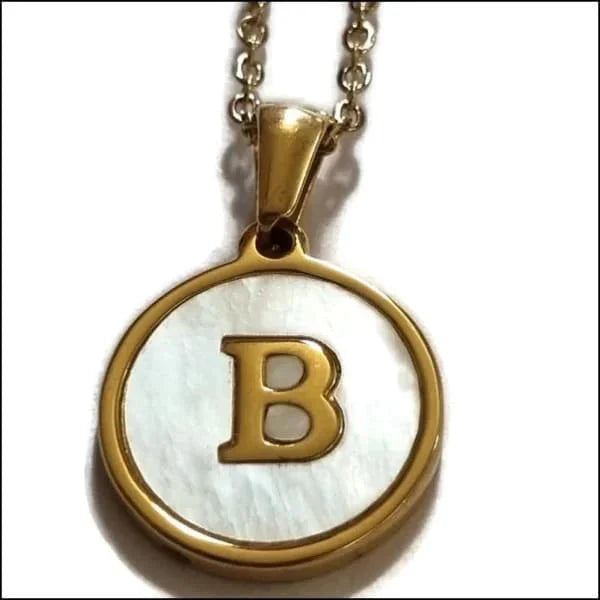Initiaal Ketting Letter- Wit-schelp - Goudkleurig-45cm B 1.5mm 45cm 8720157036555 alles anker Aramat Jewels B C chirurgisch staal D dames E G goudkleurig H halskettingen hang1214-XP68093 I J K Ketting met hanger Ketting met initiaal L let-C letter Letterhanger Letterketting Meerdere Varianten Met_hanger N Natuursteen O P Paarlemoer Parelmoer PVD R rond S Schakelketting schelp Schelpenketting Staal Statement ketting T uniseks unisex V Volwassenen W wit Y Z