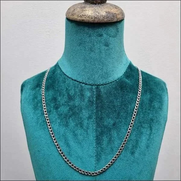 Ketting Open Gourmet Staal 60cm 5mm Zilverkleurig 5mm 60cm alles chirurgisch staal Geen edelsteen Geen_Parel gourmet halskettingen Ketting zonder hanger PVD Schakelketting Staal Statement ketting uniseks unisex Volwassenen zilverkleurig Zonder_hanger Zonder_steen