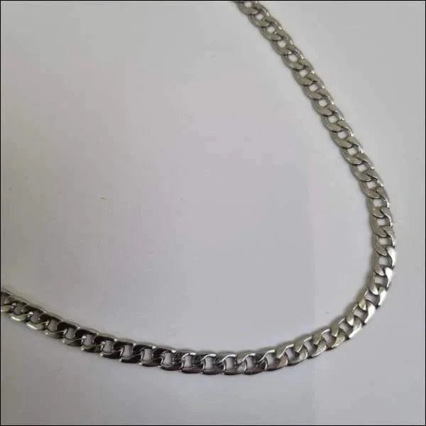 Ketting Open Gourmet Staal 60cm 5mm Zilverkleurig 5mm 60cm alles chirurgisch staal Geen edelsteen Geen_Parel gourmet halskettingen Ketting zonder hanger PVD Schakelketting Staal Statement ketting uniseks unisex Volwassenen zilverkleurig Zonder_hanger Zonder_steen