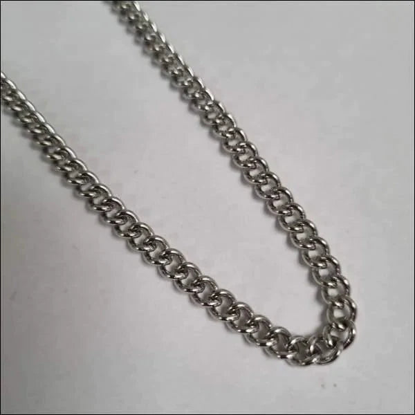 Open Gourmetketting Staal Zilverkleurig 5mm 70cm 5mm 70cm alles chirurgisch staal dames Geen edelsteen Geen hanger Geen_Parel Geen_steen gourmet halskettingen heren Ketting zonder hanger Minimalistische ketting nakijken PVD Schakelketting Staal tekst uniseks unisex Volwassenen zilverkleurig zonder steen Zonder_hanger Zonder_steen