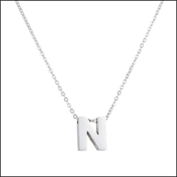 Rvs Letter Ketting Initiaal -45cm N 10mm 45cm 50cm 8720157019510 A alles Aramat Jewels B chirurgisch staal D dames E F G Geen edelsteen Geen steen Geen_Parel H halskettingen hang1025-M4-012 I J K Ketting met hanger Ketting met initiaal L letter Letterhanger Letterketting M Met_hanger Minimalistische ketting N O P PVD Q R Schakelketting Staal Statement ketting T tekst U uniseks unisex V Volwassenen W X Y Z zilverkleurig