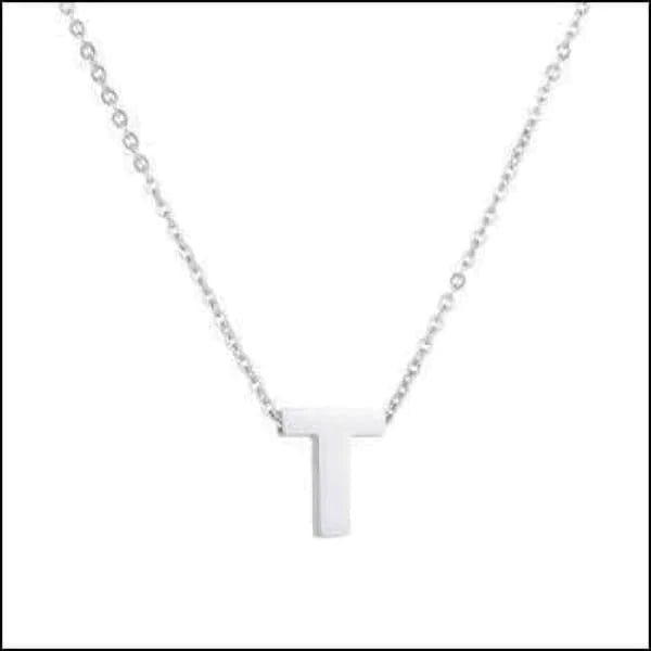 Rvs Letter Ketting Initiaal -45cm T 10mm 45cm 50cm 8720157019510 A alles Aramat Jewels B chirurgisch staal D dames E F G Geen edelsteen Geen steen Geen_Parel H halskettingen hang1025-M4-012 I J K Ketting met hanger Ketting met initiaal L letter Letterhanger Letterketting M Met_hanger Minimalistische ketting N O P PVD Q R Schakelketting Staal Statement ketting T tekst U uniseks unisex V Volwassenen W X Y Z zilverkleurig