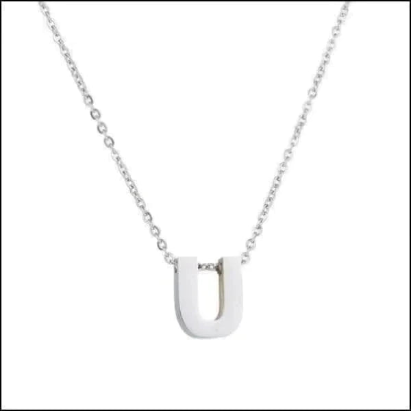 Rvs Letter Ketting Initiaal -45cm U 10mm 45cm 50cm 8720157019510 A alles Aramat Jewels B chirurgisch staal D dames E F G Geen edelsteen Geen steen Geen_Parel H halskettingen hang1025-M4-012 I J K Ketting met hanger Ketting met initiaal L letter Letterhanger Letterketting M Met_hanger Minimalistische ketting N O P PVD Q R Schakelketting Staal Statement ketting T tekst U uniseks unisex V Volwassenen W X Y Z zilverkleurig