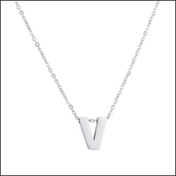 Rvs Letter Ketting Initiaal -45cm V 10mm 45cm 50cm 8720157019510 A alles Aramat Jewels B chirurgisch staal D dames E F G Geen edelsteen Geen steen Geen_Parel H halskettingen hang1025-M4-012 I J K Ketting met hanger Ketting met initiaal L letter Letterhanger Letterketting M Met_hanger Minimalistische ketting N O P PVD Q R Schakelketting Staal Statement ketting T tekst U uniseks unisex V Volwassenen W X Y Z zilverkleurig