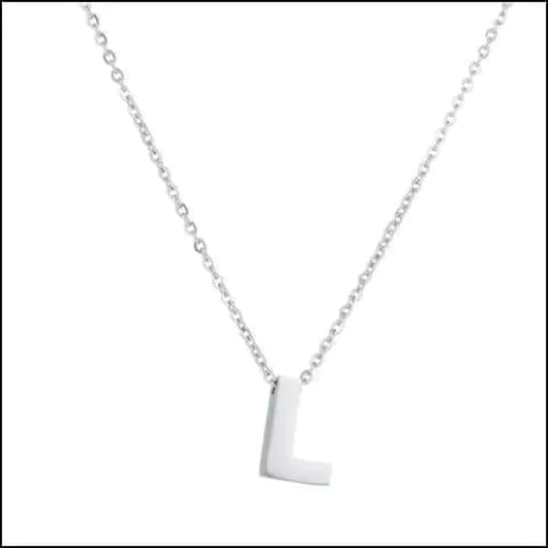 Rvs Letter Ketting Initiaal -45cm L 10mm 45cm 50cm 8720157019510 A alles Aramat Jewels B chirurgisch staal D dames E F G Geen edelsteen Geen steen Geen_Parel H halskettingen hang1025-M4-012 I J K Ketting met hanger Ketting met initiaal L letter Letterhanger Letterketting M Met_hanger Minimalistische ketting N O P PVD Q R Schakelketting Staal Statement ketting T tekst U uniseks unisex V Volwassenen W X Y Z zilverkleurig