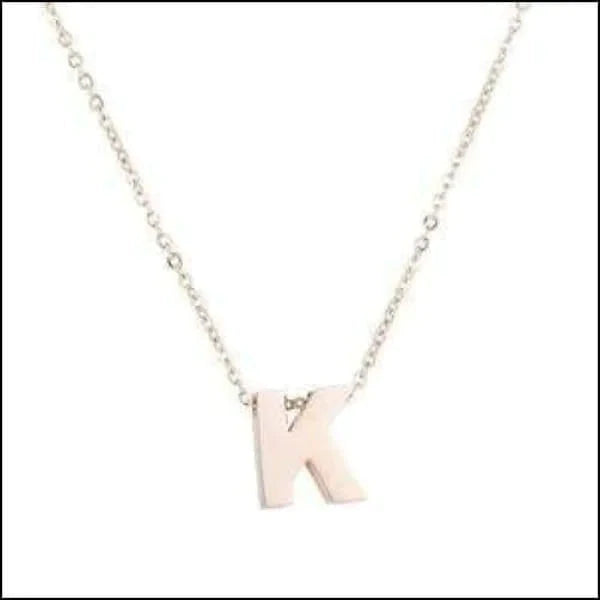 Rvs Letter Ketting Initiaal Rosékleurig 45cm 50cm K 45cm 50cm 8720157019947 A alles Aramat Jewels B C chirurgisch staal D dames E F G Geen edelsteen Geen_Parel H halskettingen hang1068-M4-063 I J K Ketting met hanger Ketting met initiaal L letter Letterketting M Met_hanger N O P PVD Q R rosékleurig S Schakelketting Staal T tekst U uniseks unisex V Volwassenen W X Y Z