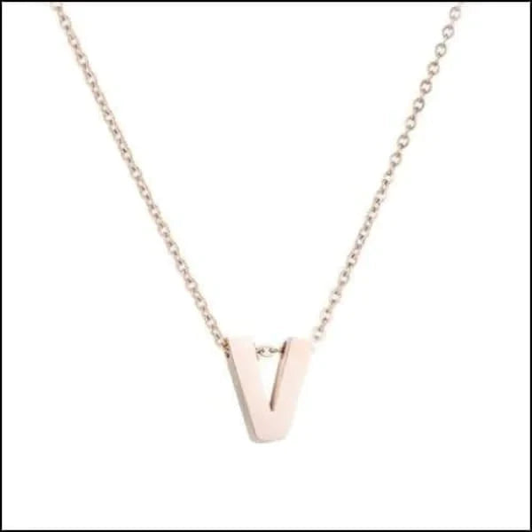 Rvs Letter Ketting Initiaal Rosékleurig 45cm 50cm V 45cm 50cm 8720157019947 A alles Aramat Jewels B C chirurgisch staal D dames E F G Geen edelsteen Geen_Parel H halskettingen hang1068-M4-063 I J K Ketting met hanger Ketting met initiaal L letter Letterketting M Met_hanger N O P PVD Q R rosékleurig S Schakelketting Staal T tekst U uniseks unisex V Volwassenen W X Y Z