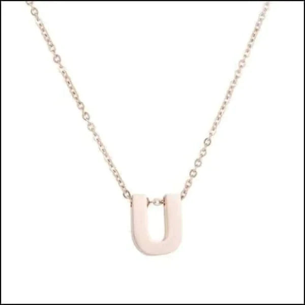 Rvs Letter Ketting Initiaal Rosékleurig 45cm 50cm U 45cm 50cm 8720157019947 A alles Aramat Jewels B C chirurgisch staal D dames E F G Geen edelsteen Geen_Parel H halskettingen hang1068-M4-063 I J K Ketting met hanger Ketting met initiaal L letter Letterketting M Met_hanger N O P PVD Q R rosékleurig S Schakelketting Staal T tekst U uniseks unisex V Volwassenen W X Y Z