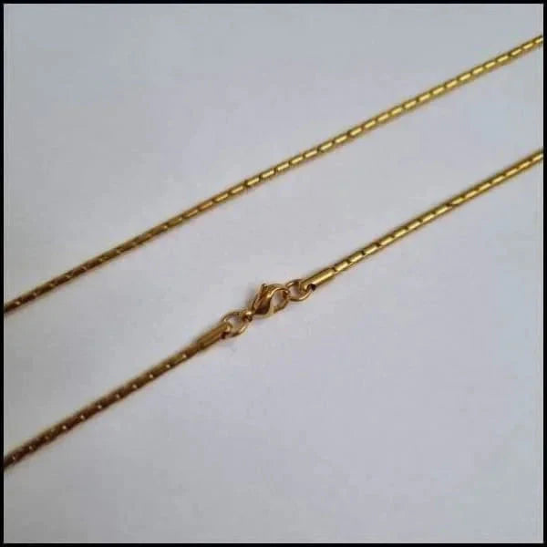 Slangen Ketting Fantasie Goudkleurig 75cm staal 2mm 75cm 8720157006992 alles Aramat Jewels Cardano chirurgisch staal dames fantasie Geen edelsteen Geen hanger Geen_Parel Geen_steen goudkleurig halskettingen ket227-XN11228 Ketting zonder hanger Minimalistische ketting PVD Schakelketting slangen Staal uniseks unisex Volwassenen zonder hanger Zonder_hanger Zonder_steen