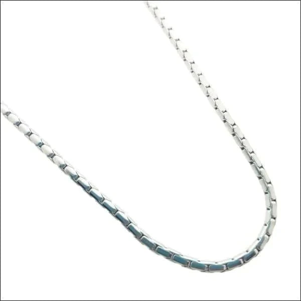 Slangen Ketting Staal 75cm 2 Mm 2mm 75cm 8720157006985 alles Aramat Jewels chirurgisch staal dames Geen edelsteen Geen hanger Geen_Parel Geen_steen halskettingen heren ket226-XN11227 Ketting zonder hanger Minimalistische ketting nakijken PVD Schakelketting slangen Staal tekst uniseks unisex Volwassenen zilverkleurig zonder hanger Zonder_hanger Zonder_steen