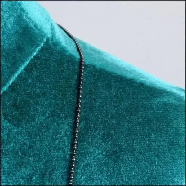 Stalen Bolletjes Halsketting Zwart 1.5mm 2.5mm 5mm 60cm 60cm / 1.5mm 60cm / 2.5mm 60cm / 5mm 75cm 75cm / 1.5mm alles bolletjes chirurgisch staal dames Geen edelsteen Geen_Parel Geen_steen Halskettingen heren Ketting zonder hanger Meerdere Maten PVD Schakelketting Staal Statement ketting tekst uniseks unisex Volwassenen Zonder_hanger Zonder_steen zwart