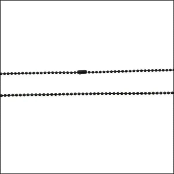 Stalen Bolletjes Halsketting Zwart 75cm 1.5mm 1.5mm 2.5mm 5mm 60cm 60cm / 1.5mm 60cm / 2.5mm 60cm / 5mm 75cm 75cm / 1.5mm alles bolletjes chirurgisch staal dames Geen edelsteen Geen_Parel Geen_steen Halskettingen heren Ketting zonder hanger Meerdere Maten PVD Schakelketting Staal Statement ketting tekst uniseks unisex Volwassenen Zonder_hanger Zonder_steen zwart