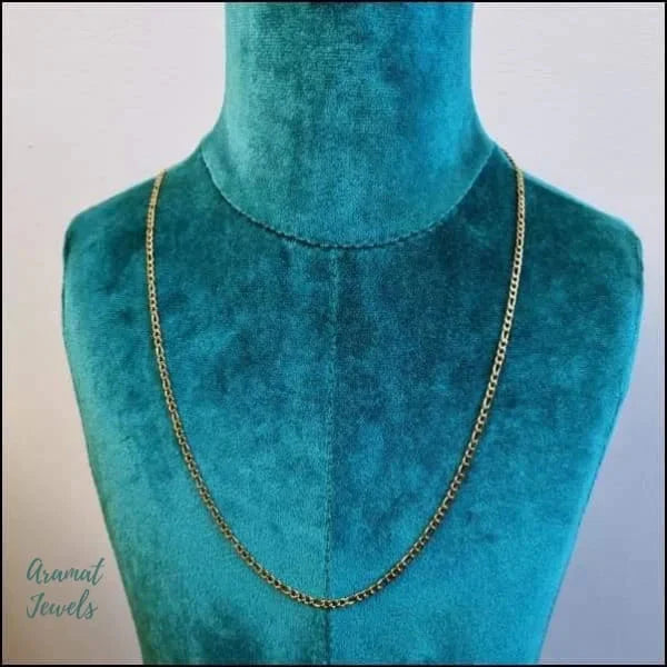 Stalen Figaro Schakel Ketting Goudkleur 2mm 3.5mm 3mm 4.5mm 4mm 50cm 55cm 5mm 60cm 6mm 70cm 7mm 8720157042020 8mm alles Aramat Jewels chirurgisch staal dames figaro Geen edelsteen Geen hanger Geen_Parel Geen_steen goudkleurig halskettingen heren jin ket724-xn12391 Ketting zonder hanger Meerdere Maten PVD Schakelketting set39674 Staal Statement ketting tekst uniseks unisex Volwassenen Zonder_hanger Zonder_steen