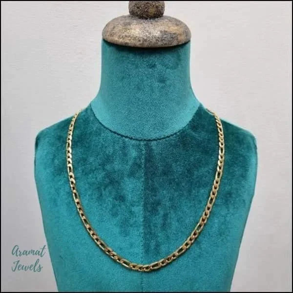 Stalen Figaro Schakel Ketting Goudkleur 2mm 3.5mm 3mm 4.5mm 4mm 50cm 55cm 5mm 60cm 6mm 70cm 7mm 8720157042020 8mm alles Aramat Jewels chirurgisch staal dames figaro Geen edelsteen Geen hanger Geen_Parel Geen_steen goudkleurig halskettingen heren jin ket724-xn12391 Ketting zonder hanger Meerdere Maten PVD Schakelketting set39674 Staal Statement ketting tekst uniseks unisex Volwassenen Zonder_hanger Zonder_steen