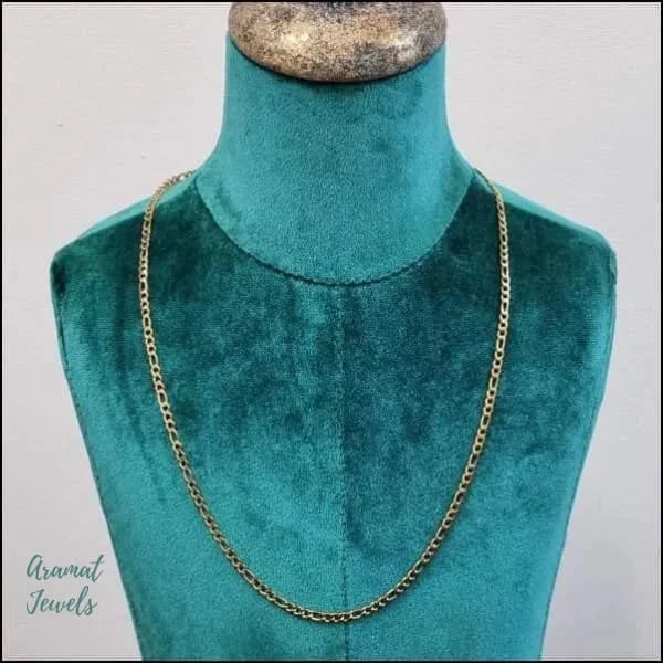 Stalen Figaro Schakel Ketting Goudkleur 2mm 3.5mm 3mm 4.5mm 4mm 50cm 55cm 5mm 60cm 6mm 70cm 7mm 8720157042020 8mm alles Aramat Jewels chirurgisch staal dames figaro Geen edelsteen Geen hanger Geen_Parel Geen_steen goudkleurig halskettingen heren jin ket724-xn12391 Ketting zonder hanger Meerdere Maten PVD Schakelketting set39674 Staal Statement ketting tekst uniseks unisex Volwassenen Zonder_hanger Zonder_steen