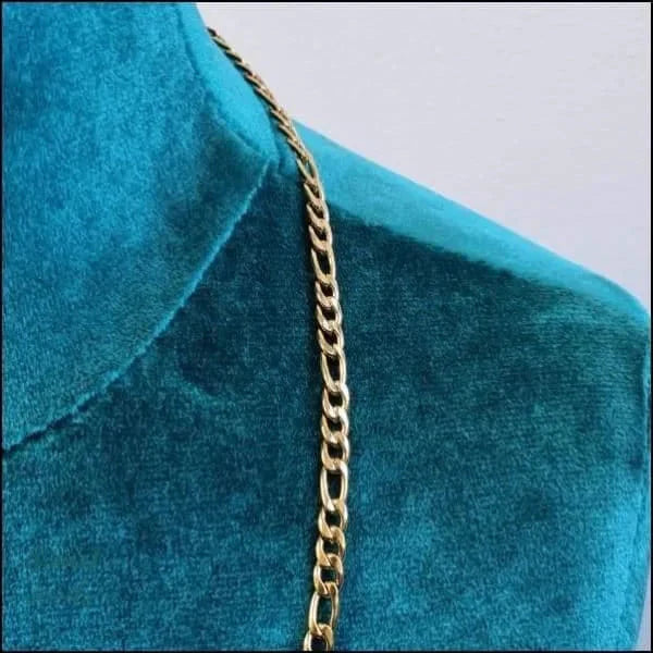Stalen Figaro Schakel Ketting Goudkleur 2mm 3.5mm 3mm 4.5mm 4mm 50cm 55cm 5mm 60cm 6mm 70cm 7mm 8720157042020 8mm alles Aramat Jewels chirurgisch staal dames figaro Geen edelsteen Geen hanger Geen_Parel Geen_steen goudkleurig halskettingen heren jin ket724-xn12391 Ketting zonder hanger Meerdere Maten PVD Schakelketting set39674 Staal Statement ketting tekst uniseks unisex Volwassenen Zonder_hanger Zonder_steen