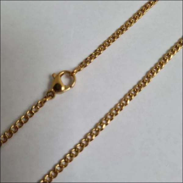 -Platte Gourmet Ketting Goudkleurig Cuban chain-Aramat Jewels
