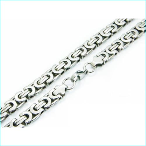 Halskettingen | Stalen Koningsketting Plat Bestellen ?