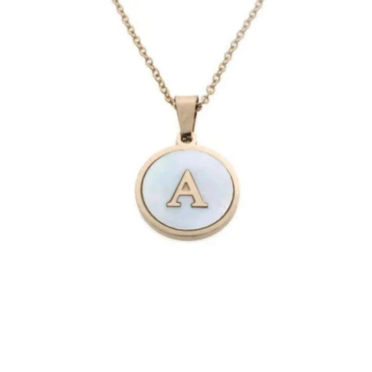 Stalen Letter Ketting Initiaal Schelp Rosékleurig 45cm 16mm A 16mm 45cm A alles anker C chirurgisch staal dames E foto Geen edelsteen Geen hanger halskettingen J K Ketting met hanger Ketting met initiaal L letter Letterketting Meerdere Varianten Met_hanger Nieuw P Paarlemoer PVD rosékleurig S Schakelketting schelp Schelpenketting Staal tekst uniseks unisex Volwassenen wit Y