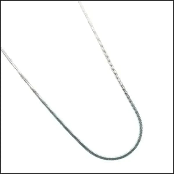 Stalen Slangenketting Zilverkleur-Meerdere lengtes 1.3mm 1.5mm 1mm 2mm 45cm 50cm 55cm 60cm 65cm 70cm 75cm 80cm alles chirurgisch staal dames Geen edelsteen Geen hanger Geen_Parel Geen_steen Halskettingen Ketting zonder hanger Minimalistische ketting PVD schakelketting slangen Staal uniseks unisex Volwassenen zilverkleurig Zonder_hanger Zonder_steen