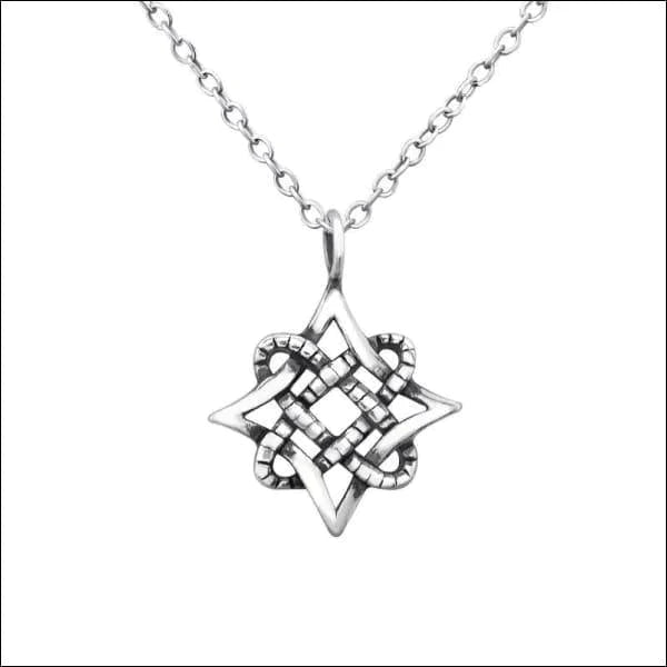 Zilveren Ketting Met Keltische Hanger Keltische-Knoop-12mm 12mm 45cm alles dames elf925 Geen edelsteen Geen_Parel Geen_steen geoxideerd halskettingen keltisch Ketting met hanger Minimalistische ketting moederdag plastick PVD Schakelketting silver Volwassenen zilver Zonder_steen