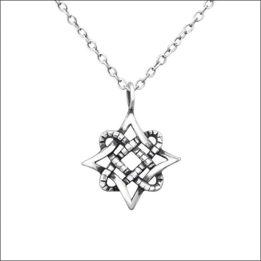 Zilveren Ketting Met Keltische Hanger Keltische-Knoop-12mm 12mm 45cm alles dames elf925 Geen edelsteen Geen_Parel Geen_steen geoxideerd halskettingen keltisch Ketting met hanger Minimalistische ketting moederdag plastick PVD Schakelketting silver Volwassenen zilver Zonder_steen