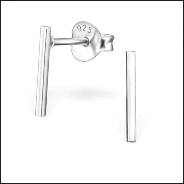 Zilveren Oorbellen Bar 10x1mm 10 x 1 mm 10mm 13 x 1 mm 1mm 8720157094012 alles Aramat Jewels bar dames elf925 Geen edelsteen Geen hanger Geen oormodel Geen steen Geen_Parel geometrisch Meerdere Maten Meerdere Varianten Nieuw oor1084-26076 oorbellen silver Volwassenen zilver Zonder_hanger