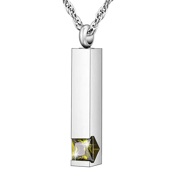Stalen Ashanger Staaf Met Zirkonia Steen 8720157010692 alles Aramat Jewels ashangers Assieraad blauw chirurgisch staal gedenkhangers gedenksieraden Geen hanger hang450-8094 Meerdere kleuren Met_steen Nieuw Oranje paars PVD Rood roze staal Transparant uniseks Volwassenen zilverkleurig zirkonia