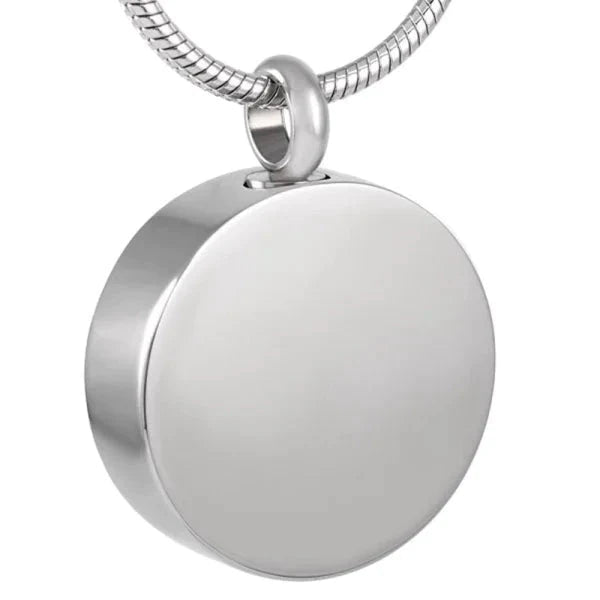 Stalen Ashanger Rond Glad-2.5x2cm alles ashangers Assieraad chirurgisch staal dames gedenkhangers gedenksieraden Meerdere Varianten PVD rond Staal transparant uniseks Volwassenen zirkonia zonder_ketting