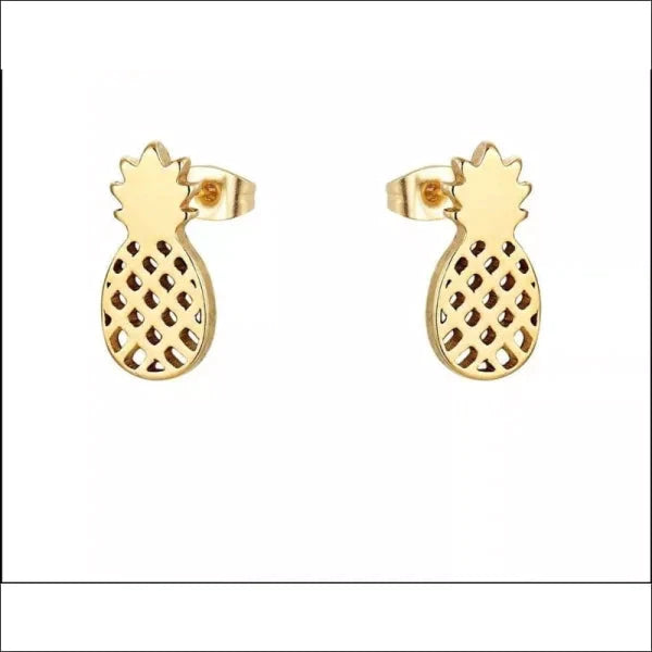 Chirurgisch Stalen Oorbellen Ananas Zweerknopjes Goudkleur 10mm 5mm alles bloem chirurgisch staal dames fantasie fgift Geen edelsteen Geen hanger Geen steen Geen_Parel Goudkleur goudkleurig kinderen Kleur_Goudkleurig Meerdere kleuren Multi Kleur Multikleur multikleurig Nieuw oorbellen oormodel PVD regenboog Soort sieraad_Oorbellen Staal Video Volwassenen Zilverkleur zilverkleurig zonder hanger zonder steen Zonder_hanger Zonder_steen zwart zweerknopjes