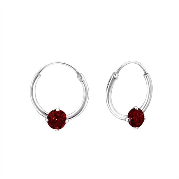 Kinder Oorringetjes 12mm Zirkonia Rond Donker Rood 8720157011101 alles Aramat Jewels champagne Donker Rood elf925 geel Goudkleurig / Champagne kinderen lila Meerdere kleuren Met_steen Nieuw Olijf olijf_groen oor465-23463 oorbellen Oorringen oorringetjes oranje paars plastick rood silver Soort sieraad_Oorringen zilver zirkonia zonder hanger Zonder_hanger zwart