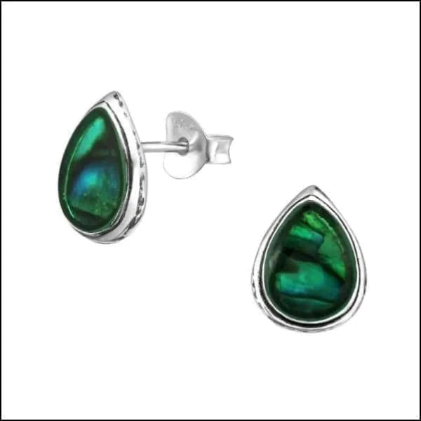 Zilveren Abalone Oorbellen- Druppel-Abalone groen-10x8mm 10mm 8mm Abalone Abalone groen Abalone paars Abalone roze alles Aramat Jewels bali blauw dames Donker blauw donker_blauw druppel elf925 Geen oormodel Geen_Parel geoxideerd groen Meerdere kleuren Meerdere Maten Meerdere Varianten Nieuw oorbellen paars rond roze schelp silver Volwassenen zilver zonder hanger Zonder_hanger