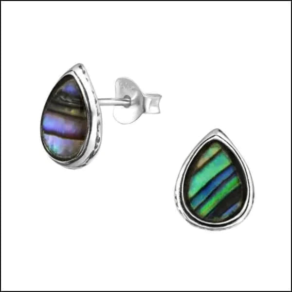 Zilveren Abalone Oorbellen- Druppel-Abalone-10x8mm 10mm 8mm Abalone Abalone groen Abalone paars Abalone roze alles Aramat Jewels bali blauw dames Donker blauw donker_blauw druppel elf925 Geen oormodel Geen_Parel geoxideerd groen Meerdere kleuren Meerdere Maten Meerdere Varianten Nieuw oorbellen paars rond roze schelp silver Volwassenen zilver zonder hanger Zonder_hanger