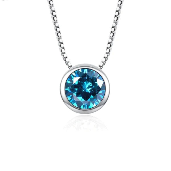 Dames Halsketting Met Ronde Zirkonia 45cm Aqua Blauw 45cm alles aqua Aqua Blauw blauw Champagne Donker Blauw factory-outlet Geen_Parel groen Halskettingen Ketting met hanger Meerdere kleuren Met_hanger Met_steen Nieuw Olijf Groen paars rond Rood roze S30249 Schakelketting silver Statement ketting Transparant venetiaanse Volwassenen zilver zirkonia zwart