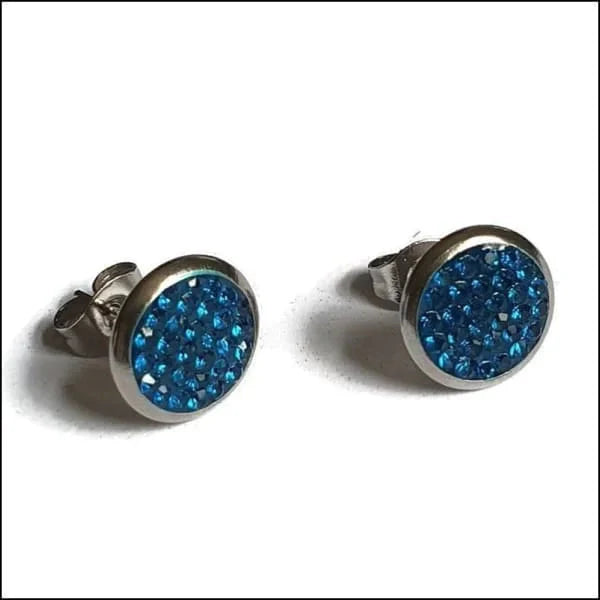 Stalen Oorstekers Zweerknopjes Kristallen 10mm- Zee Blauw 10mm AB AB Transparant alles Aramat Jewels Champagne chirurgisch staal dames Donker Blauw Fuchsia Roze Geen hanger Geen oormodel geometrisch gepolijst kinderen kristal Licht Blauw Licht Roze Meerdere kleuren Met_steen multikleurig Nieuw Olijf Groen oor3010 oorbellen PVD rond Rood Roze Soort sieraad_Oorbellen Staal Transparant yoyo Zee Blauw zilverkleurig zonder hanger Zonder_hanger Zwart zweerknopjes