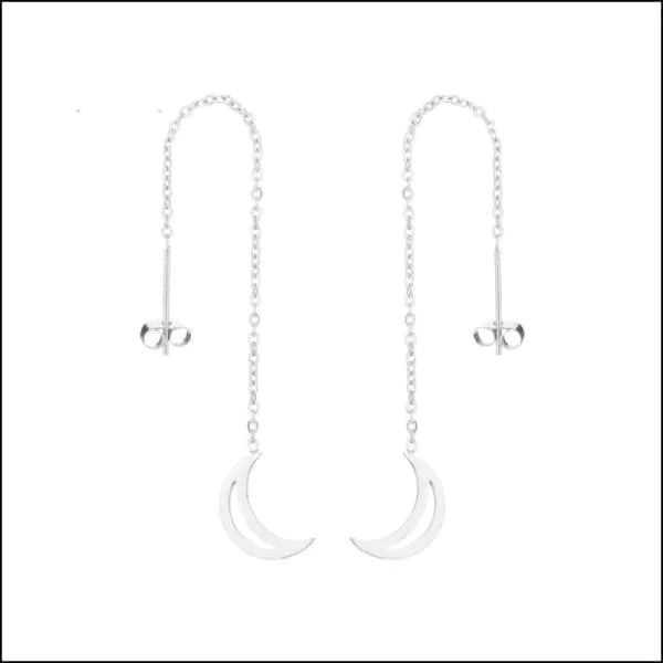 Doortrek Oorbellen Maan Rosékleurig Chirurgisch Staal 10 Cm Zilverkleurig 10cm 8720157031895 alles Aramat Jewels chirurgisch staal dames doortrekoorbellen fantasie Geen edelsteen Geen steen Meerdere Varianten met ketting Met_ketting nakijken niet geupdated Nieuw oor4222 oorbellen Oorhangers oormodel PVD rosékleurig smjell Soort sieraad_Oorbellen Staal Volwassenen Zilverkleurig zonder steen Zonder_steen zweerknopjes