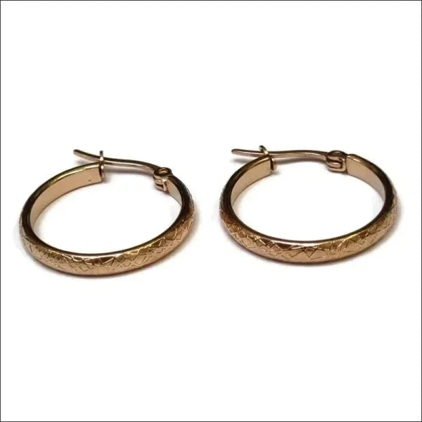 Stalen Bewerkte Oorringen Rosékleur 25mm Streepjes-25x3mm 2.5mm 25mm alles chirurgisch staal dames Geen edelsteen Geen oormodel Geen_steen Meerdere Varianten oorbellen Oorringen oorringetjes PVD rond rosékleurig Soort sieraad_Oorringen Staal strepen tomade Volwassenen Zonder_hanger Zonder_steen zweerknopjes
