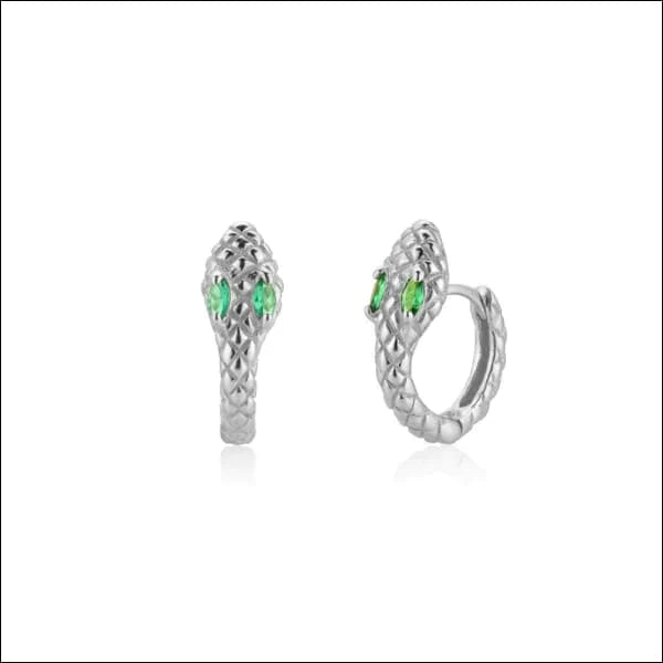 Oorringen | Zilveren Mini Oorringetjes Slang 10mm