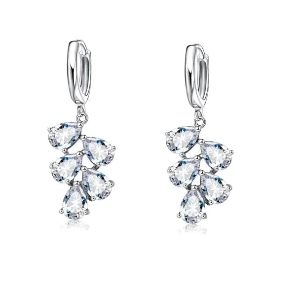 Zilveren Oorringen Met Druppels Zirkonia Transparant 12mm alles blauw dames Donker Blauw druppel factory-outlet Geen oormodel Geen_Parel kinderen Meerdere kleuren Met_steen Multi Kleur Multikleur multikleurig oorbellen Oorringen oorringetjes rood silver transparant Volwassenen zilver zirkonia Zonder_hanger zwart