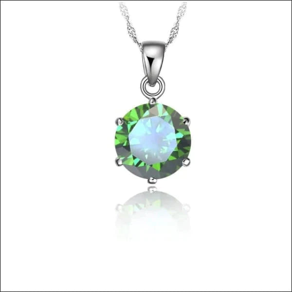Zilveren-dames-halsketting-ronde-zirkonia-45cm Groen 45cm alles Champagne dames Donker Blauw factory-outlet Geen_Parel Groen halskettingen Ketting met hanger Meerdere kleuren Met_hanger Met_ketting Met_steen Paars rond rood Roze S31711 Schakelketting silver Singapore Transparant Volwassenen zilver zirkonia Zwart