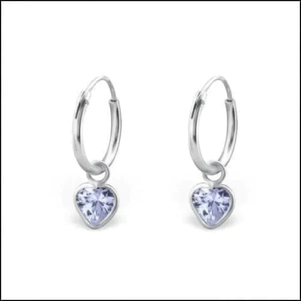 Zilveren Hartvormige Zirkonia Kinder Oorringen Lila 12mm 8720157093688 alles Aramat Jewels elf925 hart kinderen lila Meerdere kleuren Met hanger Met_hanger Met_steen oor543-4662 oorbellen Oorringen oorringetjes paars rood roze silver Soort sieraad_Oorringen transparant zilver zirkonia zwart