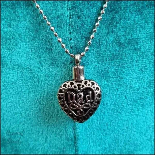 Stalen Ashanger Vader alles Aramat Jewels ashangers Assieraad chirurgisch staal gedenkhangers gedenksieraden Geen hanger Geen_Parel hart Hart met vleugels-Dad-2x5cm Hart-Dad-3.2x1.9mm Hart-Dad-3x1.8mm Meerdere Varianten My dad love always-2.8x1.7mm PVD staal uniseks vader Volwassenen zilverkleurig zonder_ketting zwart