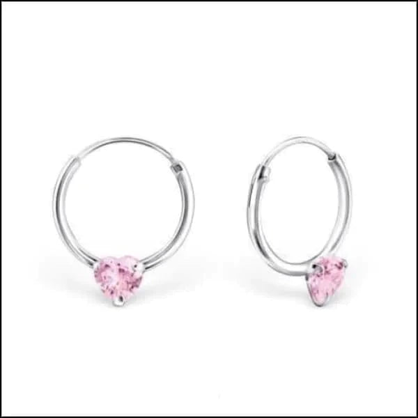 Zilveren Oorringen 12mm Hartje Zirkonia 12mm 8720157003014 alles Aramat Jewels dames elf925 hart kinderen lila Meerdere kleuren Met_steen Multikleur oor523-23562 oorbellen Oorringen oorringetjes plastick roze silver Soort sieraad_Oorringen zilver zirkonia zonder hanger Zonder_hanger