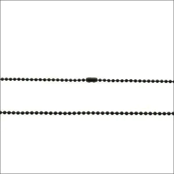 Stalen Bolletjes Halsketting Zwart 60cm 1.5mm 1.5mm 2.5mm 5mm 60cm 60cm / 1.5mm 60cm / 2.5mm 60cm / 5mm 75cm 75cm / 1.5mm alles bolletjes chirurgisch staal dames Geen edelsteen Geen_Parel Geen_steen Halskettingen heren Ketting zonder hanger Meerdere Maten PVD Schakelketting Staal Statement ketting tekst uniseks unisex Volwassenen Zonder_hanger Zonder_steen zwart