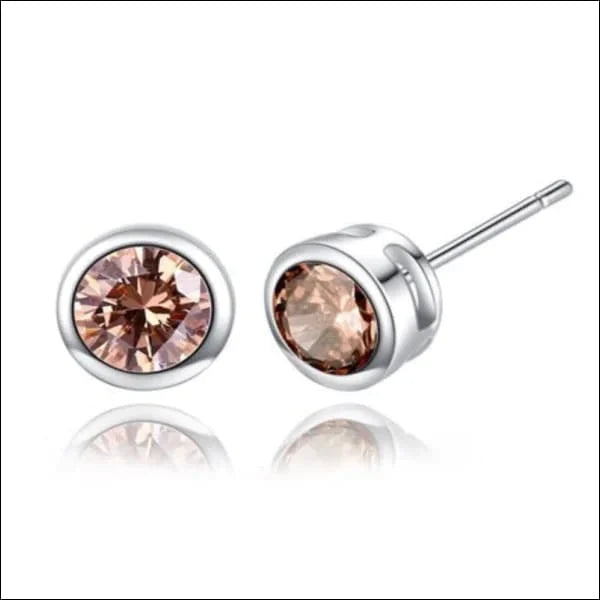 Zilveren Oorbellen Met Zirkonia 925 Zilver 7,5mm Champagne 7.5mm alles amethist aqua Aqua Blauw blauw Champagne dames Donker Blauw elf925 factory-outlet Geen hanger Geen oormodel Geen_Parel groen heren kinderen Meerdere kleuren Met_steen Nieuw Olijf Groen olijf_groen oorbellen paars rond rood roze S30259 silver transparant uniseks Volwassenen xjz16403 zilver zirkonia Zonder_hanger zwart