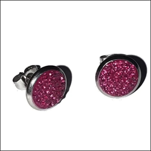 Stalen Oorstekers Zweerknopjes Kristallen 10mm- Fuchsia Roze 10mm AB AB Transparant alles Aramat Jewels Champagne chirurgisch staal dames Donker Blauw Fuchsia Roze Geen hanger Geen oormodel geometrisch gepolijst kinderen kristal Licht Blauw Licht Roze Meerdere kleuren Met_steen multikleurig Nieuw Olijf Groen oor3010 oorbellen PVD rond Rood Roze Soort sieraad_Oorbellen Staal Transparant yoyo Zee Blauw zilverkleurig zonder hanger Zonder_hanger Zwart zweerknopjes